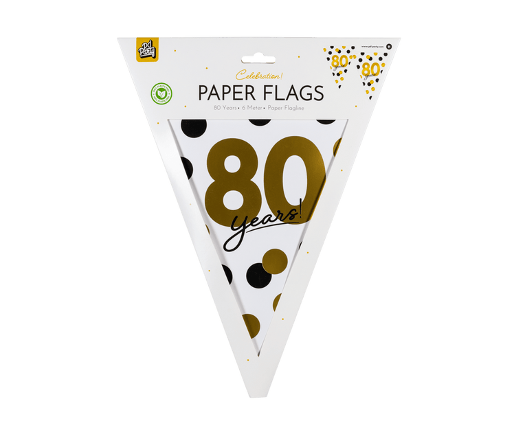 80 Jaar Slinger 6m van Paper Dreams koop je bij Partywinkel