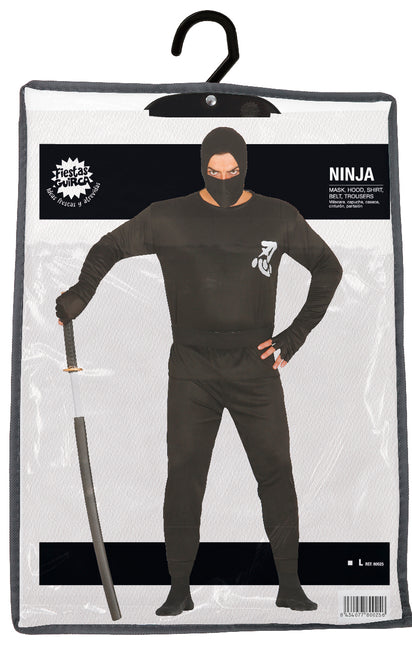 Ninja Kostume Mænd Sort L