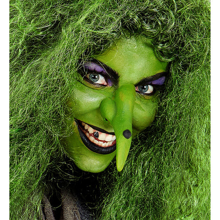 Halloween-heks med falsk næse