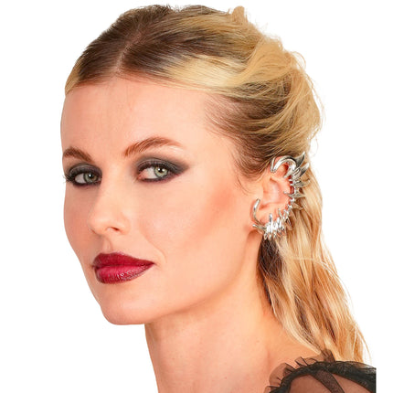 Halloween-ørering med piercing-look
