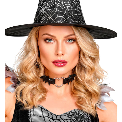 Halloween-choker med flagermus