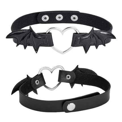 Halloween-choker med flagermus
