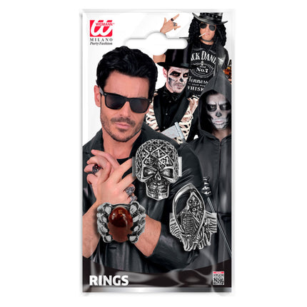 Halloween-ringsæt, 3 stk.