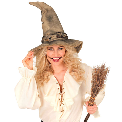 Halloween-heksehat, brun