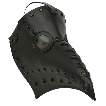 Halloween-maske: Sort pestlæge