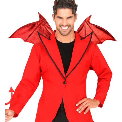 Halloween-vinger – Djævel 84 cm