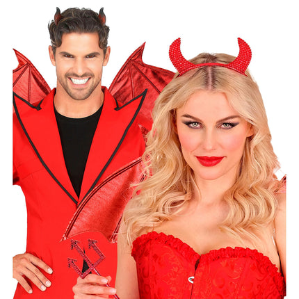 Halloween-vinger – Djævel 84 cm