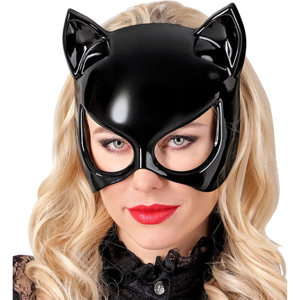 Halloween-maske: Sort kat