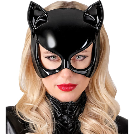 Halloween-maske: Sort kat