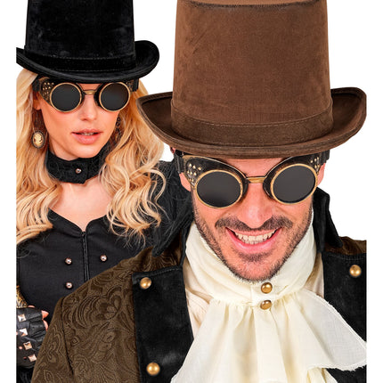 Halloween-briller i steampunk-stil