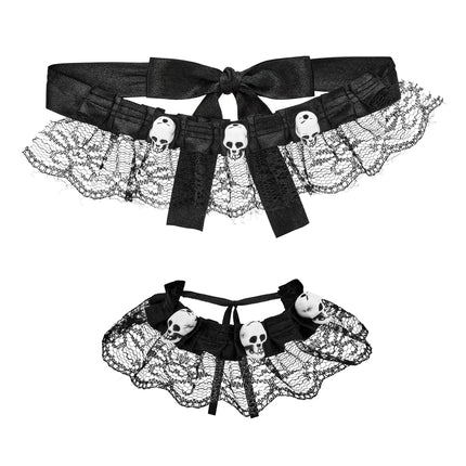 Halloween-smykkesæt med choker og armbånd