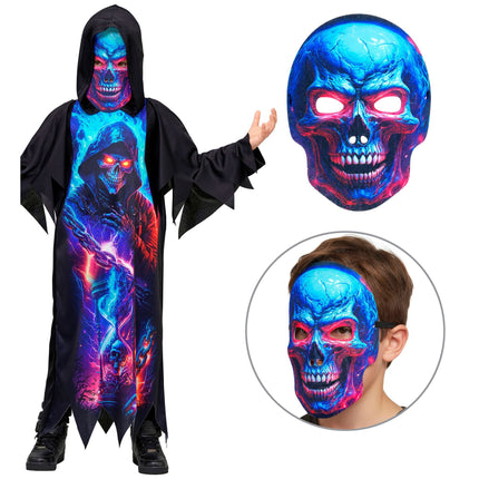 Halloween-kostume til børn: Neon-dødsenglen