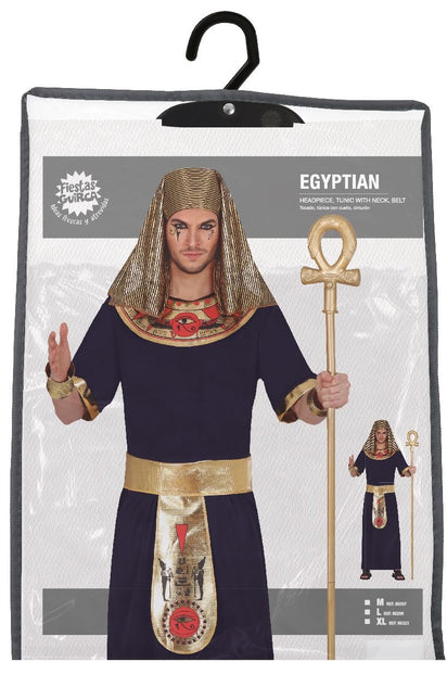 Farao-kostume sort guld mænd