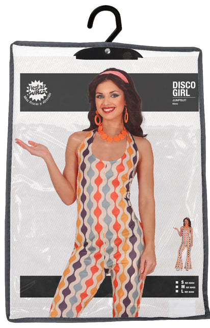 Disco 70S Jumpsuit Farvet til damer