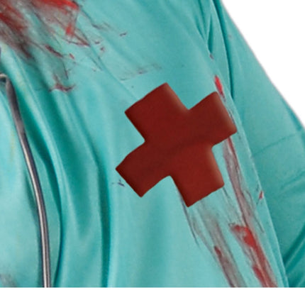 Zombie halloweenkostume mænd kirurg