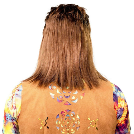 80s Pruik met snor van Orlob koop je bij Partywinkel