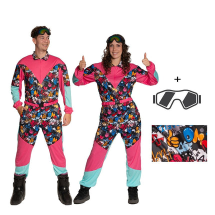 80's Skipak met Bril Funky – Unisex van Partychimp koop je bij Partywinkel