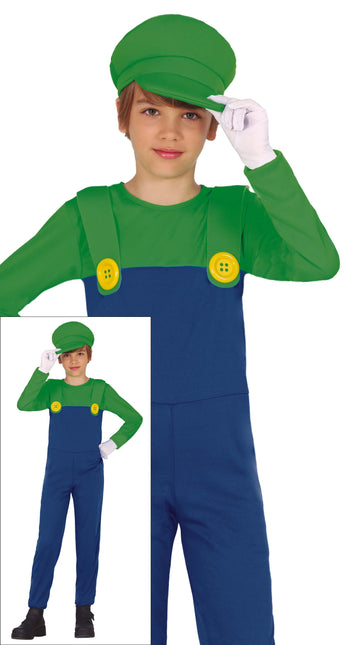 Super Mario kostume dreng Luigi
