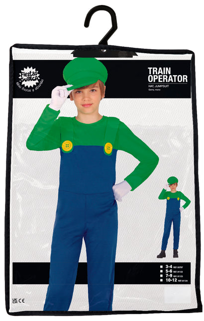 Super Mario kostume dreng Luigi