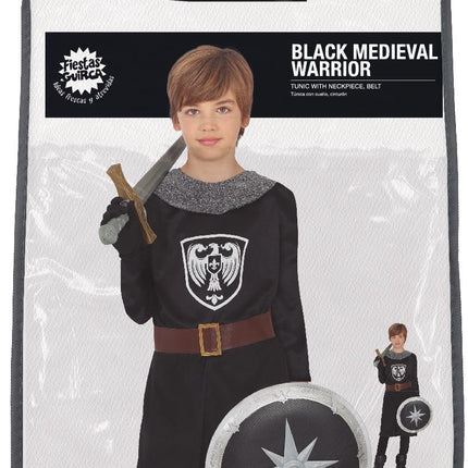 Ridderkostume sort dreng