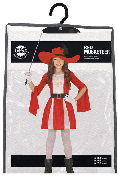 Musketer-pige kostume