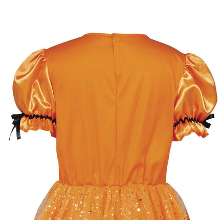 Halloween-kjole, orange, til børn, heks