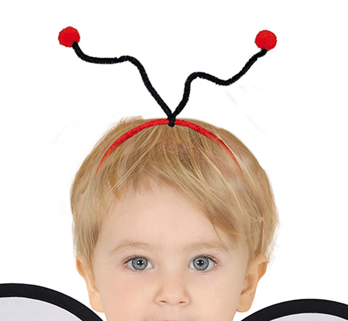 Mariehøne småbørnskostume pige