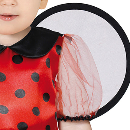 Mariehøne småbørnskostume pige