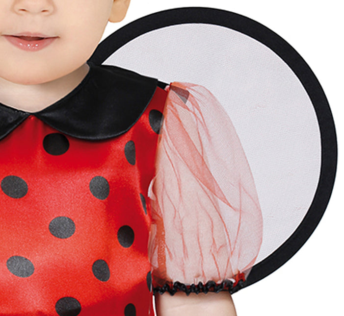 Mariehøne småbørnskostume pige