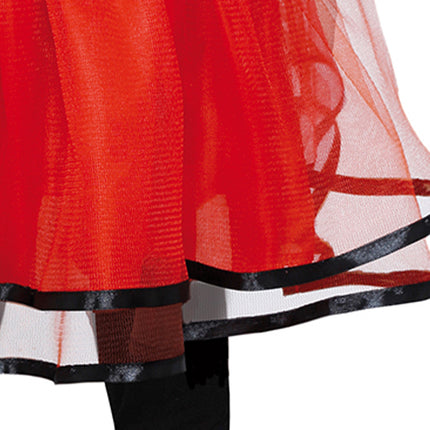 Mariehøne småbørnskostume pige