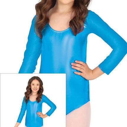 Gymnastikdragt turkis pige metallic