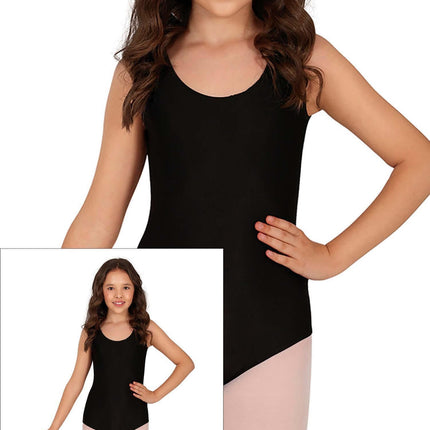 Pigetrøje Sort uden ærmer