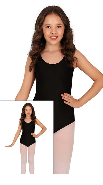 Pigetrøje Sort uden ærmer