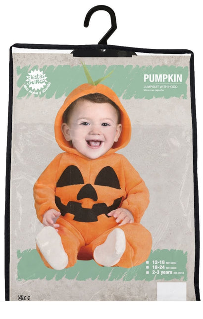 Pompoen Halloween Kostuum Baby Zwart Oranje