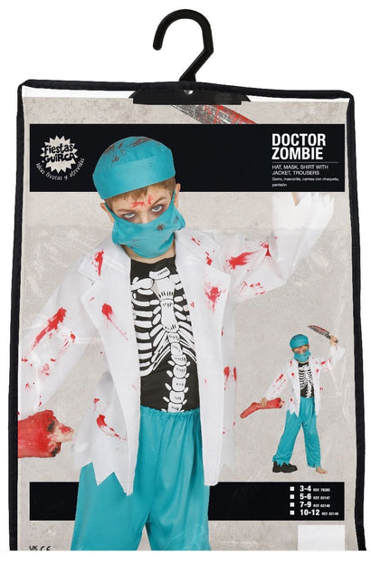 Doktor halloweenkostume barn zombie