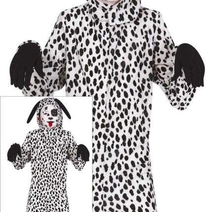 Dog Onesie Sort Hvid Barn