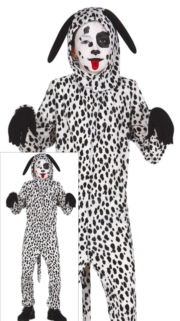 Dog Onesie Sort Hvid Barn