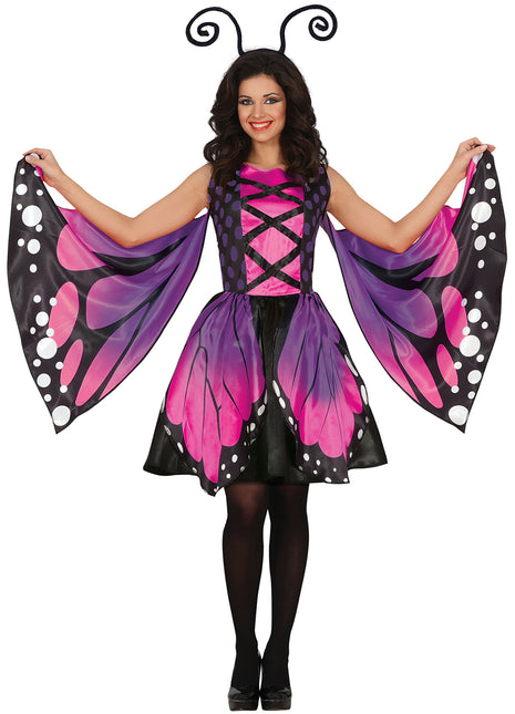 Sommerfuglekostume Lilla sommerfugl til damer