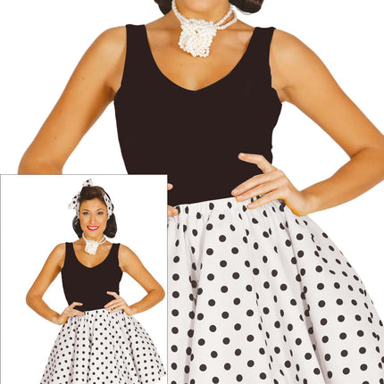 Grease Kostume Dame Hvid