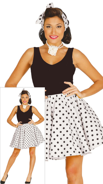 Grease Kostume Dame Hvid