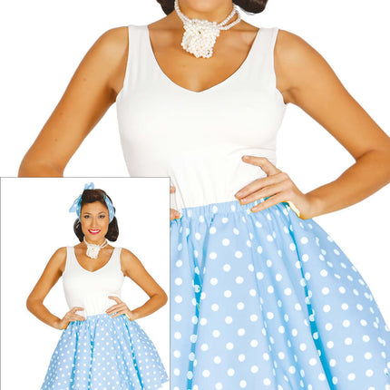 Grease-kostume til damer, blå