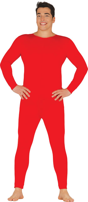 Second Skin Suit Kostume Rød Mænd