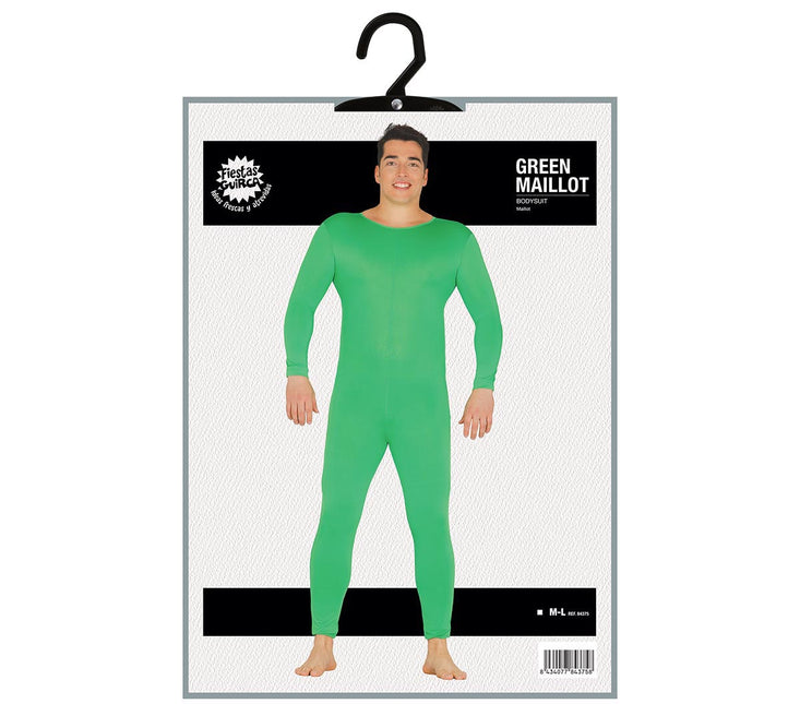 Second Skin Suit Kostume Grøn Mænd