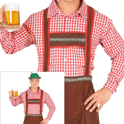 Oktoberfest Kostume Rød Brun Mænd