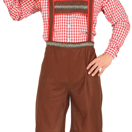 Oktoberfest Kostume Rød Brun Mænd