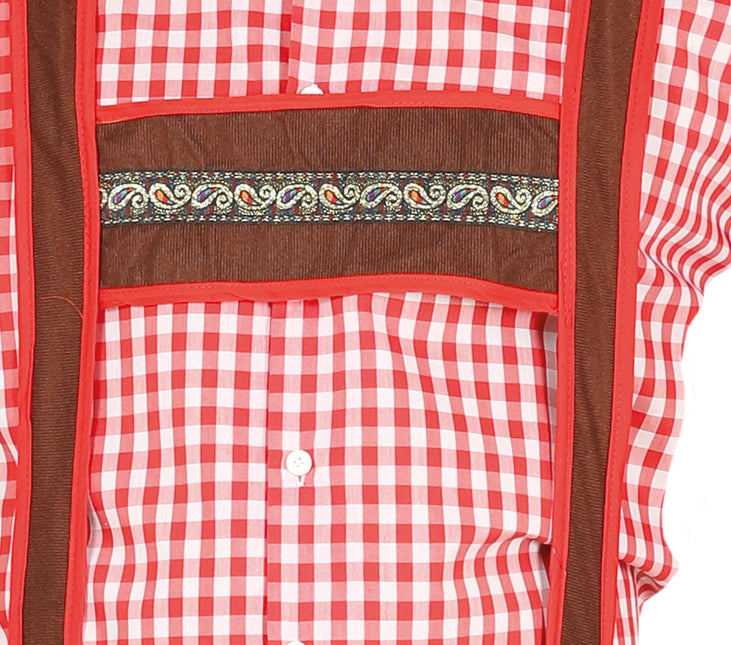 Oktoberfest Kostume Rød Brun Mænd