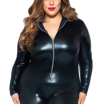 Sort catsuit til damer Leg Avenue