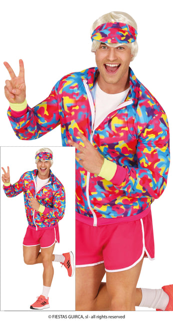 Neon 80S kostumefarvet herrebukser