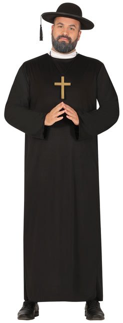 Præstekostume Sort Præst til mænd