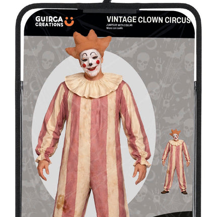 Halloween-kostume til mænd: Vintage cirkusklovn